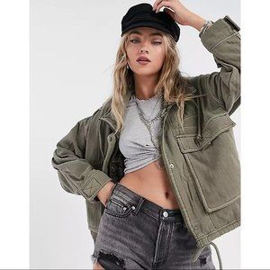 🌟  FREE PEOPLE EYES ON YOU SURPLUS JACKET NWT 🌟